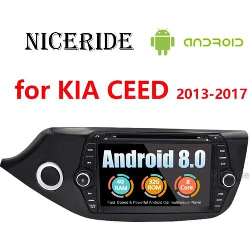 Touch Screen Android 8.0 2 Din Car Radio DVD GPS Navigation for KIA CEED 2013 2014 2015 -2017 Stereo Multimedia Audio Headunit