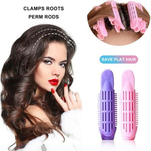 Hair Curler Clip Self Grip Volume Hair Curler Clip Naturally Fluffy Curly Hair Styling Carrying Hair Styling Rollers