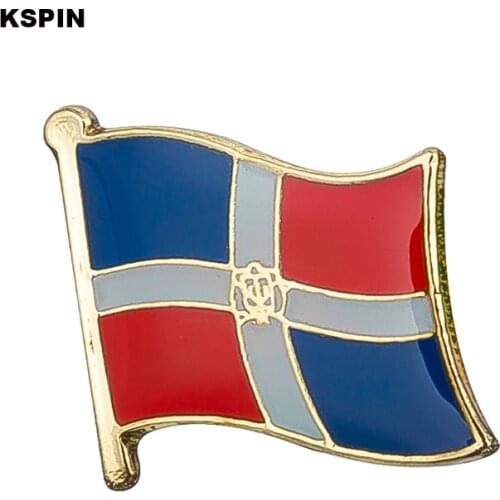 Dominican Rep. flag pin lapel pin badge 10pcs a lot Brooch Icons KS-0052