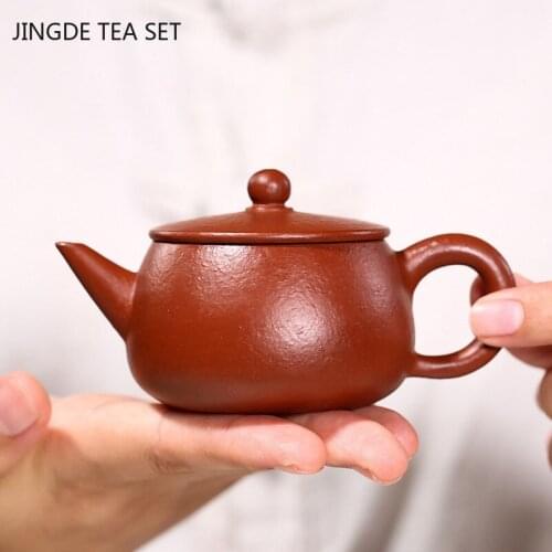 Yixing Famous Handmade Tea Pot Purple Clay Teapot Home Kettle Raw Ore Zhu Mud Teaware Tie Guanyin Chinese Tea Ceremony 90ml
