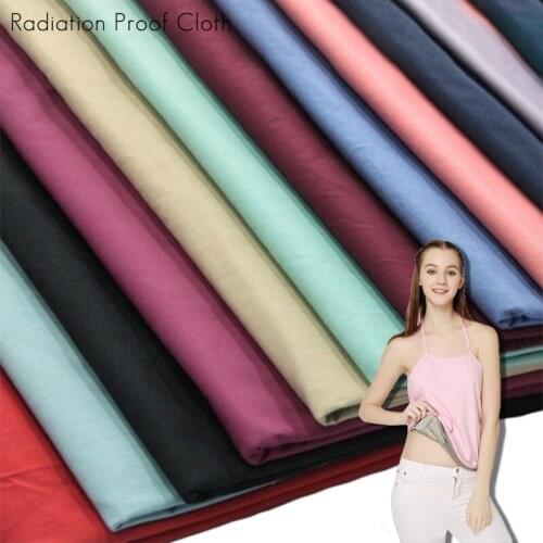 1 Meter EMF RF RFID Shielding Metal Fiber Fabric Conductive Magnetic Massage Radiation Protection Cloth Soft Grounding Earthing