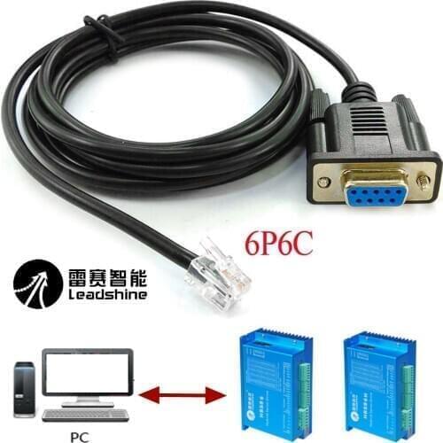 DB9 RS232 Serial to RJ11 rj12 6p6c 6p4c for DM432 442 Leadshine Servo Motor Drive Config Console Cable