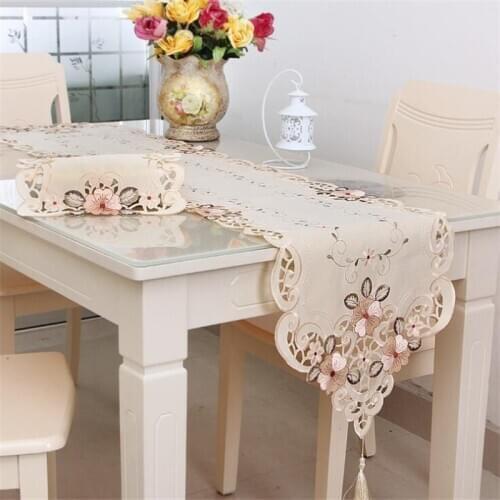 Lace Embroidery Round Table Cloth Table Flag Polyester Tablecloth Oilproof Decorative Waterproof Fabric Table Cover Home Decor
