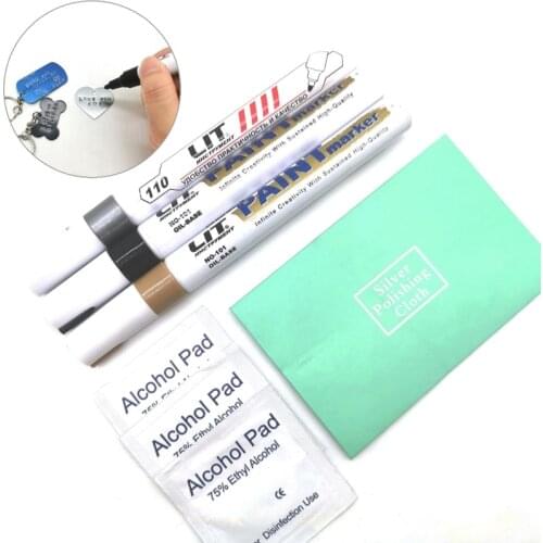 Metal Stamp Enamel Marker Ink Makring Pen Paint Metal Stamping Engraving DIY Jewelry Highlight Glass Wood Aluminum Colored