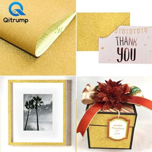 Fashion DIY Shining Wallpaper Glitter Wall Stickers Gifts Box Package Dressing Table Decals Self-adhesive Bedroom Stickers Decor