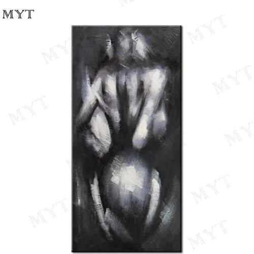 MYT Black Nude Women Hand-painted High Quality Modern Abstract Free Shipping Best Artist Hand-painted High Quality Modern Art
