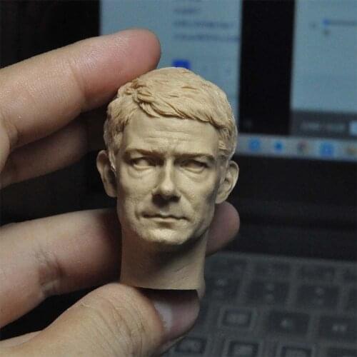 Unpainted 1/6 Scale Dr. John Head Sculpt Model For Action Figure Dolls Soldier Accessories Painting Exercise No.324