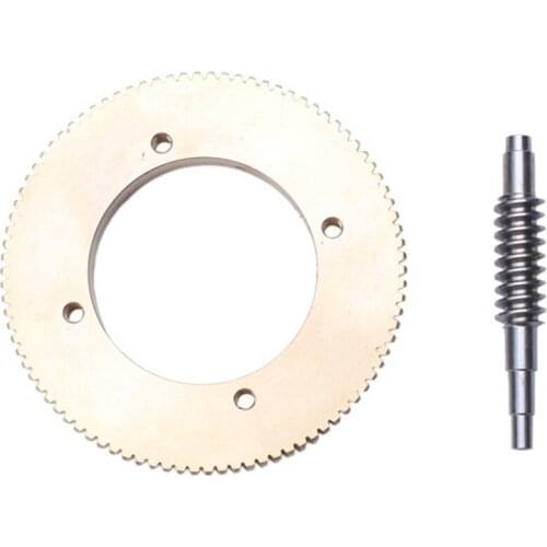 Stainless Steel Worm Tin Bronze Worm Gear Wear 1:90 Reduction Ratio Large Reduction Ratio