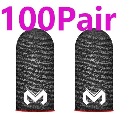 100Pair Games Sweat-Proof Finger Gloves Thumbs Finger Cover Anti-slip Cot Sleeve for PUBG Touch Screen Game Practical Access