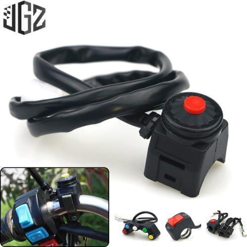 Universal 22mm Motorcycle On-Off Switches Start Motocross Dirt Bike Light Handlebar Controller Push Button Accessories Modified