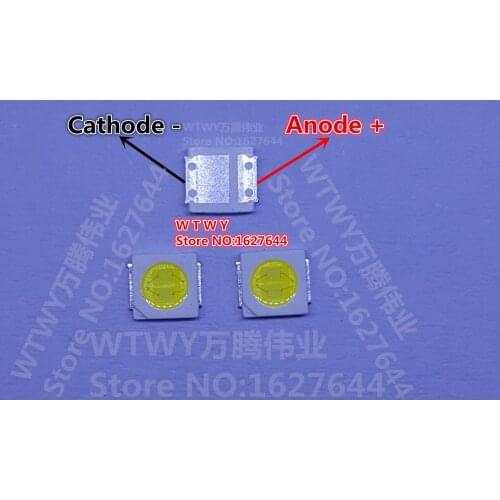 500PCS HONGLI TRONIC DOUBLE CHIPS LED Backlight Φ 2.1 3030 2W 3V 200LM Cool white LCD Backlight for TV