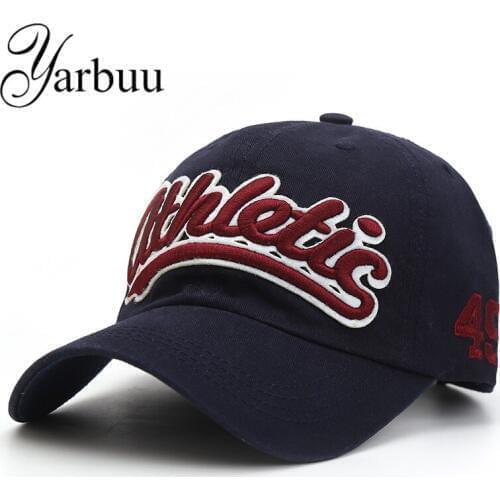 [YARBUU] Baseball caps spring cotton Letter embroidery snapback hats casquette bone hat for men women summer cap free shipping