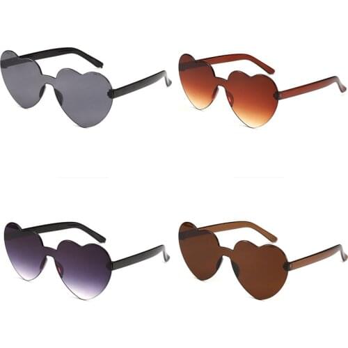 Love Heart Sunglasses Women Big Frame Personality Sunglass Fashion Cute Sexy Retro Cat Eye Vintage Sunglasses Pink Female