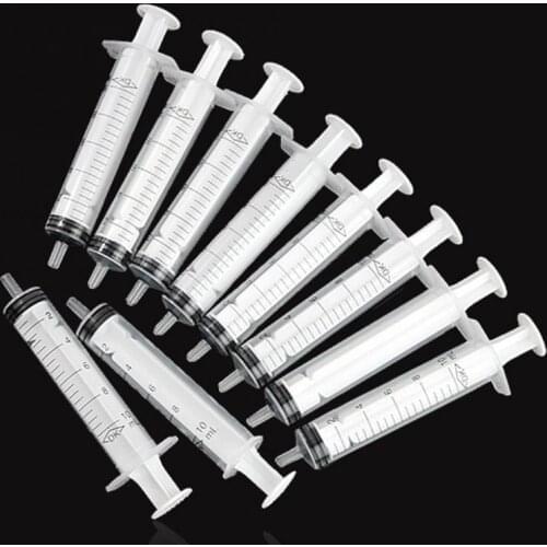 10/20pcs 10ml plastic nutrient solution hydroponic measuring syringe disposable sample syringe for measuring hydroponic nutrient
