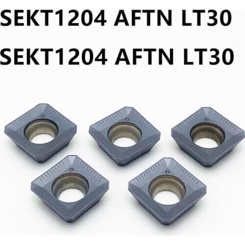 10PCS cemented carbide SEKT1204 AFTN LT30 high quality insert sekt 1204 lathe tool parts milling cutter CNC turning insert SEKT