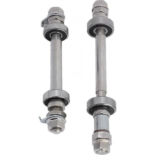 14CM 18CM Bicycle Wheel Hub Axle Front Rear 6000 Bearing Solid Shaft Bicycle Front/rear Axle Lever Bike Repair Tool Accessory