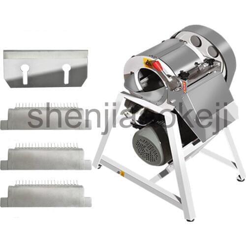 300kg/h Stainless steel electric cutting machine Commercial vegetable slicer vegetable shredder potato carrot cutter 220v 1500w