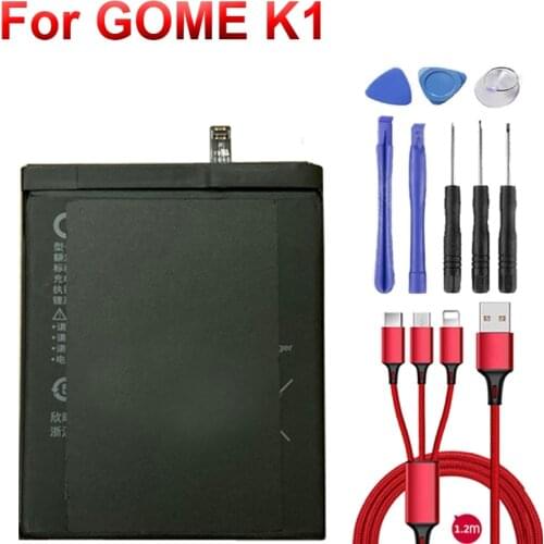 3500mAh/13.475Wh GM01A Replacement Battery For GOME K1 2016G68A smartphone Built-in Li-ion bateria+USB cable+toolkit