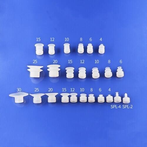 Large-Head Manipulator Accessories Imported Silicone Vacuum Sucker Single-Layer SP, Double-Layer DP Industrial Pneumatic Nozzle