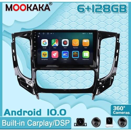 6+128G Android10 For Mitsubishi Pajero 2016-2018 Car Multimedia Player GPS Navigation Audio Stereo Screen Head Unit Tape Recorde