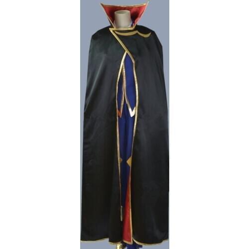 Code Geass Cosplay Lelouch of the Rebellion Zero Cosplay Purple Mens Code Geass Cosplay Costume Full Set With Wig
