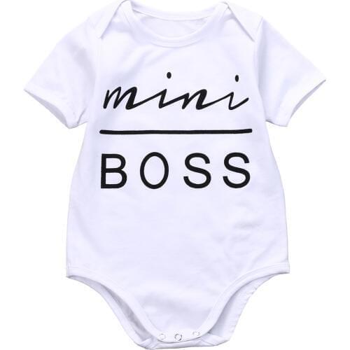 Newborn Infant Kids Baby Clothing Boy Cotton Short Sleeve Jumpsuit Bodysuit Summer Outfit Casual Baby Clothes