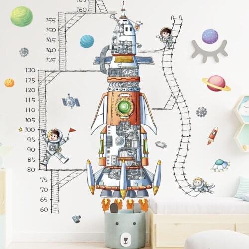 Children Height Measurement Wall Stickers Nursery Mural kids Bedroom Wall Decoration Height Sticker baby Wallpaper Eco-friendly