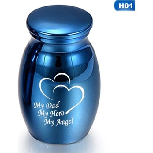 For Human Pet Memorial Urns Blue Human Ashes Keepsake Angel Wings Memorial Urn Mini Cremation Urns Ashes Holder