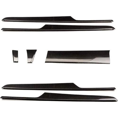 For Porsche Macan 2014-2017 2019 Carbon Fiber Interior Central Control Panel Decorative Strip Modification Accessories Frame