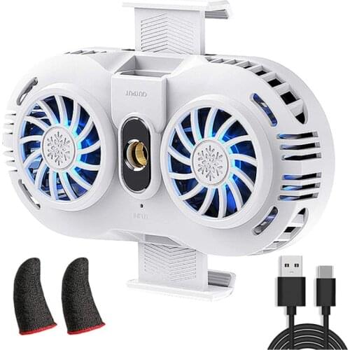 Mobile phone cooler 2 Fan Holder Cooling Controller Mobile phone Radiator