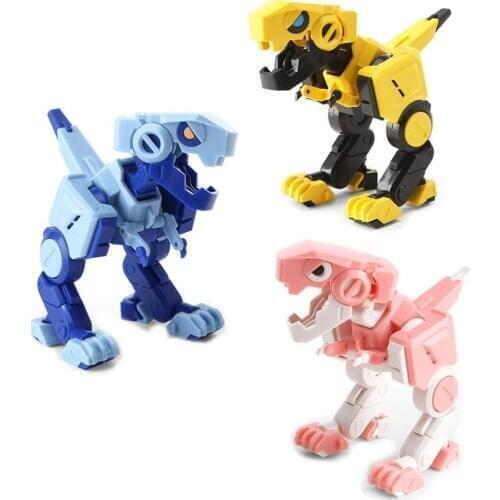 Dinosaur Toy Cube Shape Deformable Dinosaur Childrens Educational Interactive Deformation Toy Small Dinosaur Model Toy