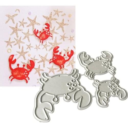 Crabs Metal Cutting Dies Stencil Scrapbooking DIY Album Stamp Paper Card Emboss