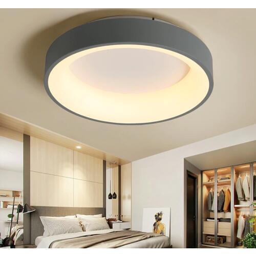 NEO Gleam Round/Square Modern Led Ceiling Lights For Living Room Bedroom Study Room Dimmable+RC Ceiling Lamp Fixtures 90-260V