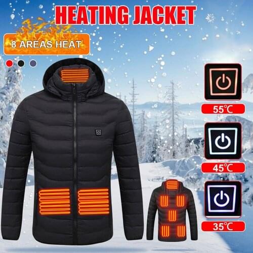 3XL Men/Women USB Electric Heated Vest Heating Waistcoat Thermal Warm Clothing Feather Heated Jacket Technology Plus Size
