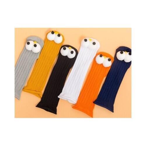2020 Brand New Cute Newborn Infant Kids Baby Girls Boys Socks Big Eyes 6 Colors Cartoon Cotton Winter Warm Socks