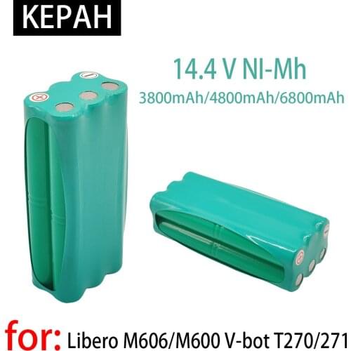 2021 NEW 14.4V NI-MH 3800mah-4800mAh-6800mAh robot vacuum cleaner Battery for liberoV-M600 / M606 v-botT270 / 271
