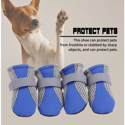 Puppy Shoes 1pcs Soft-soled Dog Shoes Waterproof Soft Pet Paw Care Pet Accessories Fashion