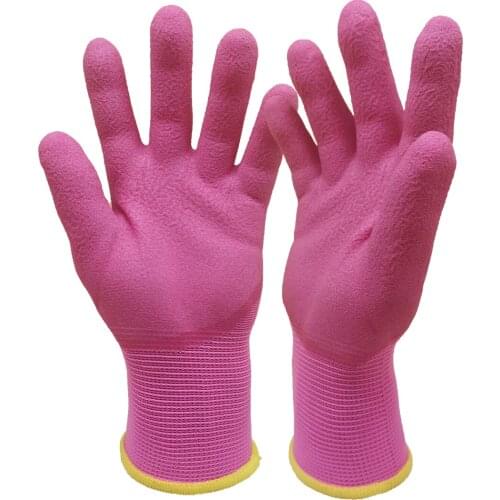 Garden gloves wear-resistant non-slip foam king breathable work plastic rubber rubber gloves for men and women thickened