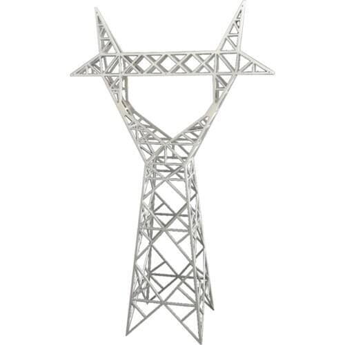 Sand Table Model High Voltage Tower Transmission Tower Cable Tower Model Plastic Barrel Tower For Ho Train Layout