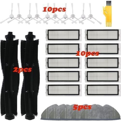 Washable Main Brush Side Brushes Hepa Filter Mop Cloth for 360 S5 / S7 Robot Robotic Vacuum Cleaner Sweeper Replacements Parts