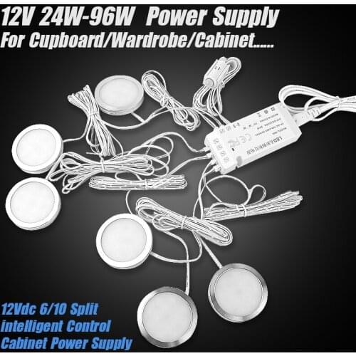 LED Cabinet light with 12V Switching Power Supply Transformer 24w 36w 60w for Wardrobe Lamp Kitchen LED strips DC Dupont Port