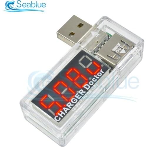 USB Current Voltage Detector Tester Volt Amp Meters LCD Digital voltmeter Ammeter DC 3.5-7V Power USB Charger Doctor