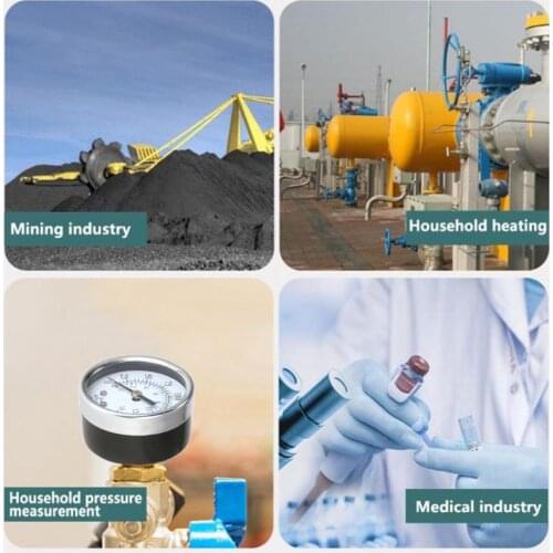 Air Pressure Gauge Air compressor 2" face 0-200 PSI Back Mount 1/4" npt 0-14Bar T5UC