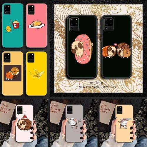 Funny Food Phone case For Samsung Galaxy Note 4 8 9 10 20 S8 S9 S10 S10E S20 Plus UITRA Ultra black fashion cell cover art funda