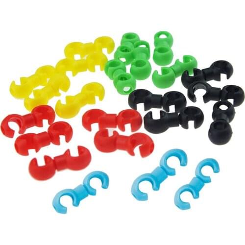 10pcs Bicycle Brake Line Pipes S Type Mountain Bike Cable Housing Hose Guide Clips Cycling Bicycle Derailleur Cable Buckle Clasp