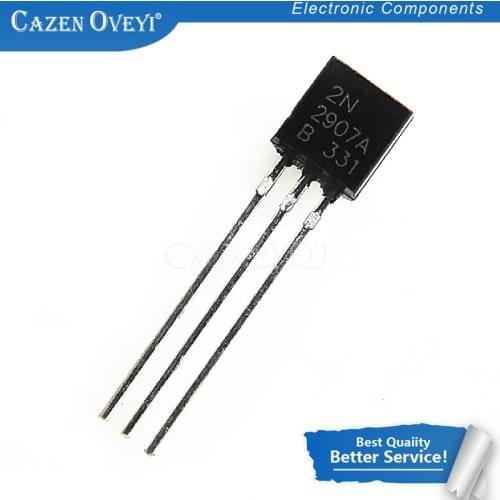 100pcs/lot 2N2907 TO-92 2N2907A TO92 2907 triode transistor In Stock