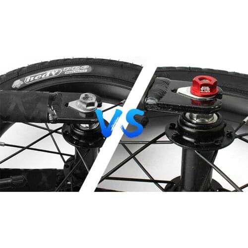 2pcs Balance Bike M8 Hub Nut Sliding Bicycle Hub Axle Flange Front Rear Wheel Fixed Bolt Aluminum alloy