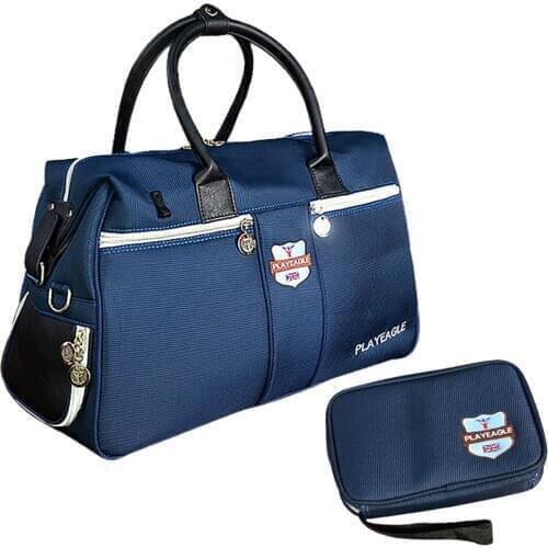 2in1 Golf Clothing & Shoes Bag Golf Boston Bag Large Capacity Outdoor Sports Fitness GYM Travel Luggage Holdall Duffle Bag&Pouch