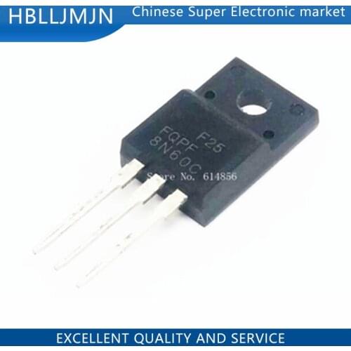 50PCS FQPF8N60C 8N60 8N60C TO220