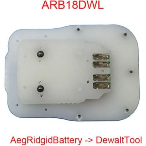 L1830R Adapter ARB18DWL Converter Use AEG RIDGID Li-ion Battery on for Dewalt XR 18V 20V Lithium Electric Power Tool DCB206